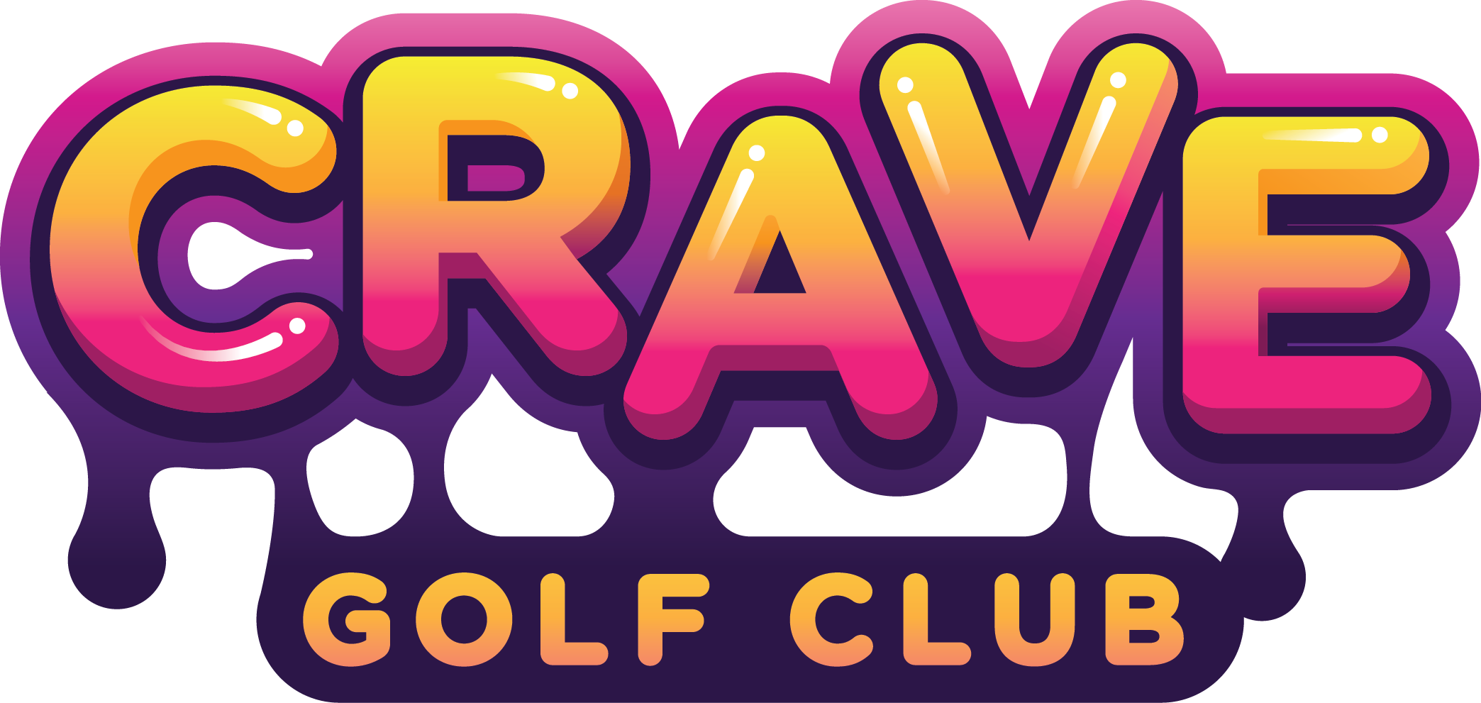 Crave Golf Club Logo - Crave Golf Club (2088x991), Png Download
