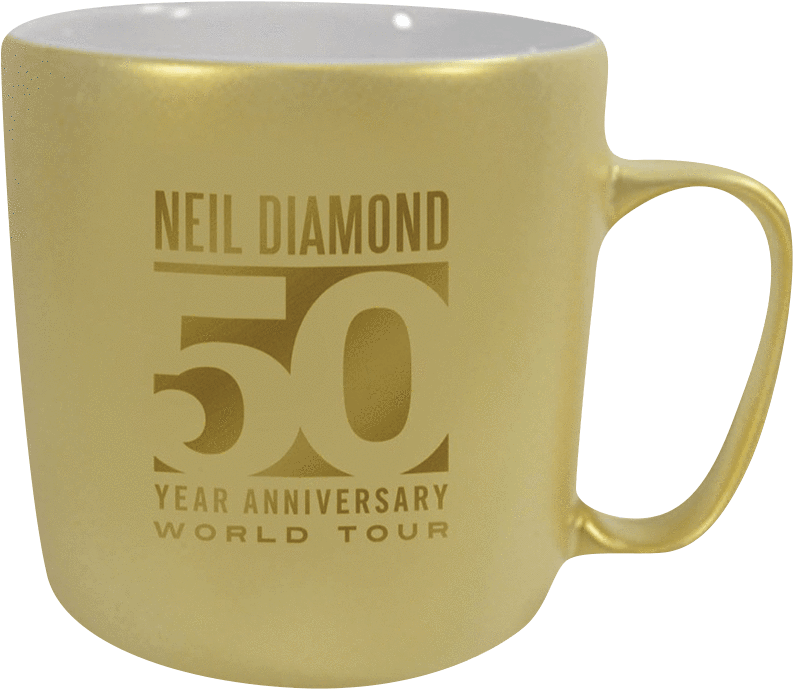 Neil Diamond - Baylor University 18 Oz. Bistro Mug | Gold (1200x1200), Png Download