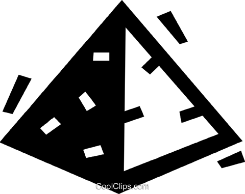 Egyptian Pyramid Royalty Free Vector Clip Art Illustration - Illustration (480x381), Png Download