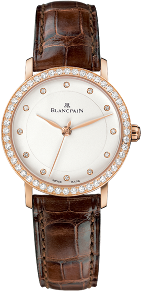 Blancpain Ladies Villeret Ultra Thin Automatic 18k - Blancpain 6102 4628 95a (650x650), Png Download