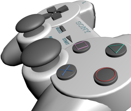 Playstation Png Transparent 3d Art Controler - 3d Art Transparent (500x375), Png Download