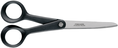 Handtool & Tailors Scissors - Fiskars Functional Form Black & White Universal (500x334), Png Download