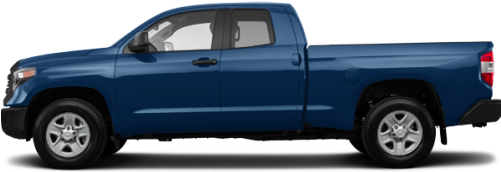 Blazing Blue Metallic - Blue 2018 Toyota Tundra Sr5 (500x256), Png Download