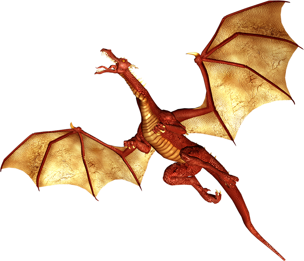 Cool Dragon Free Download - Dragon Flying Transparent (1063x951), Png Download