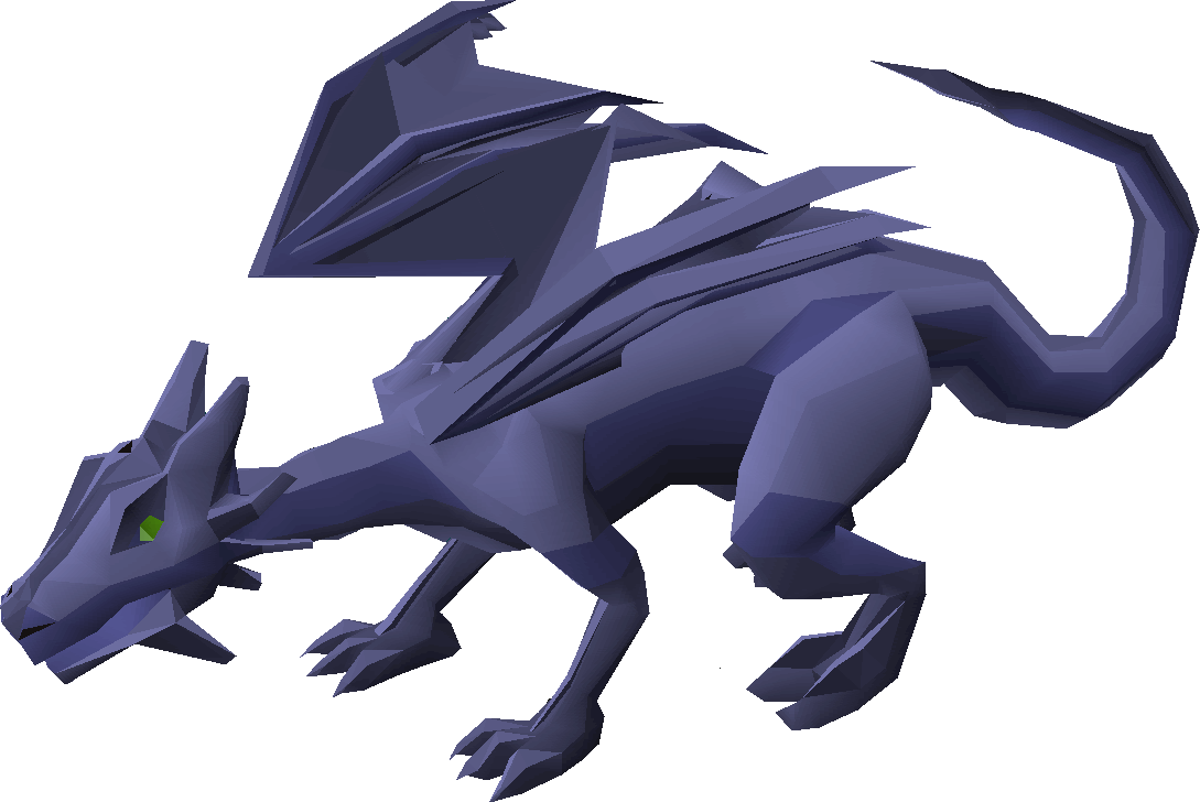 Mithril Dragon - Old School Runescape Dragon (1089x728), Png Download