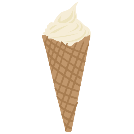Ice Cream Cone Svg File Ice Cream Cone Svg Ice Cream - Soft Vanilla Ice Cream (432x432), Png Download