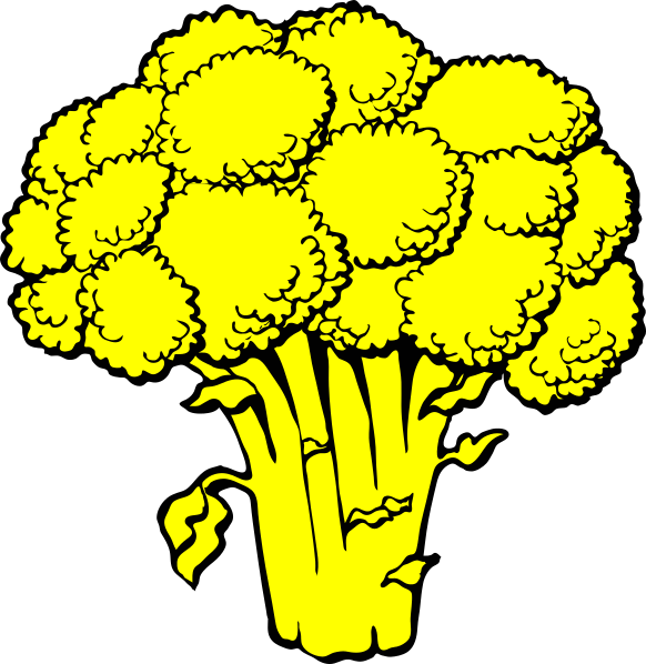 Small - Broccoli Colouring Pages (582x598), Png Download