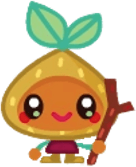 Egg Hunt Brown Onion Moshi - Cartoon (400x400), Png Download