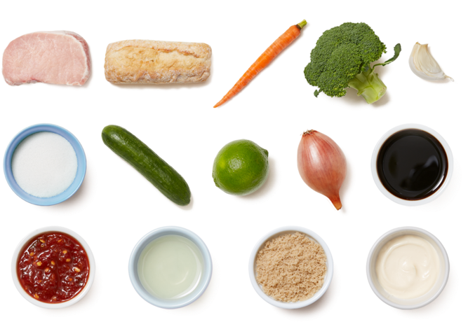Chrissy Teigen's Pork Bánh Mì With Quick Pickles & - Steak Frites (700x477), Png Download