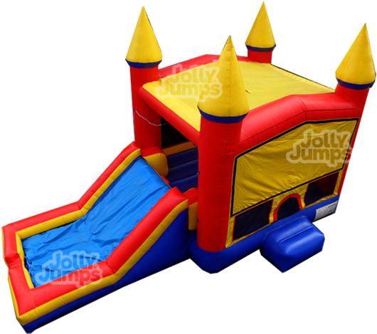 Extreme Water Slide Combo With Splash - Inflatable (563x480), Png Download