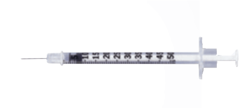 Lo Dose Insulin Syringe With Micro Fine Needle - Syringe (500x500), Png Download