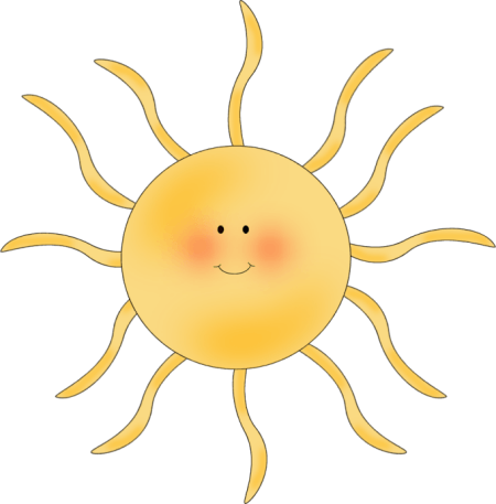 Cute Sun Transparent Background (450x457), Png Download