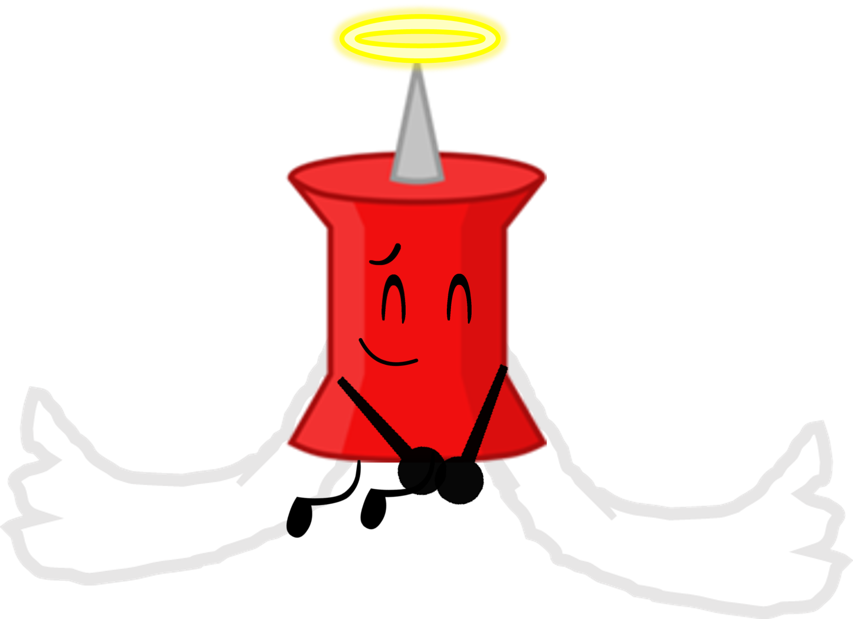 Angel Pin - Color (1657x1203), Png Download