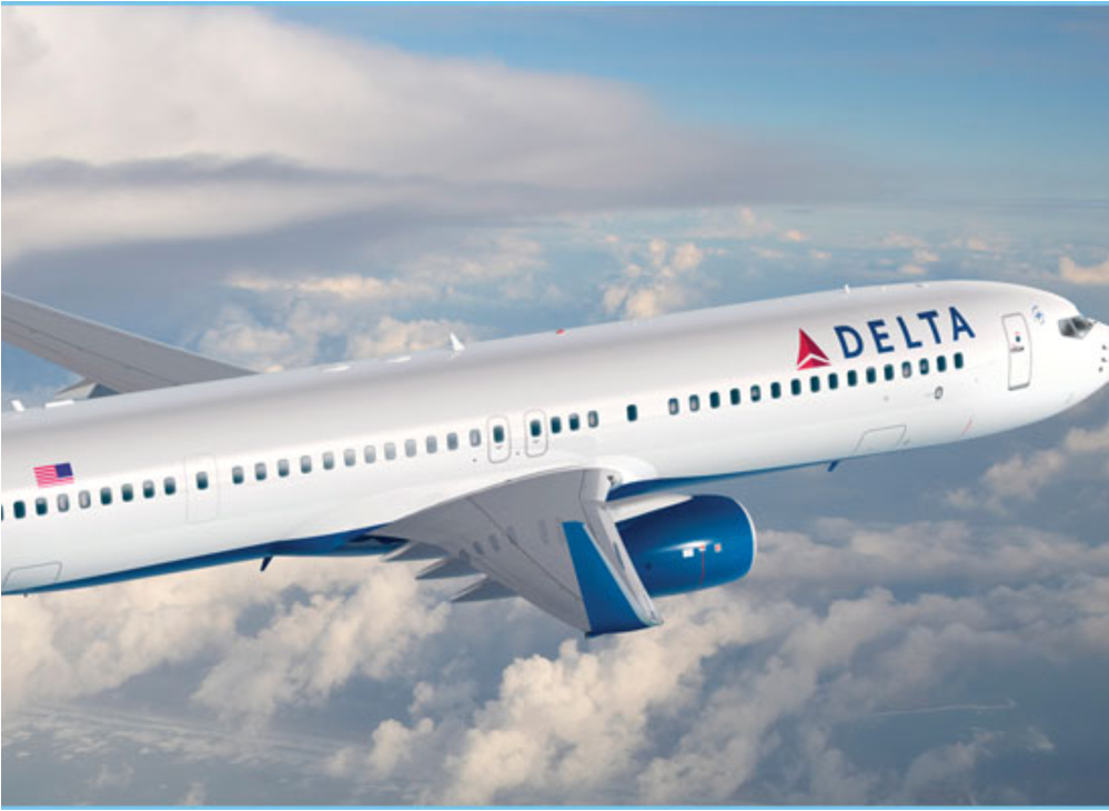 On My Trip To Manchester England I Am First Going To - Delta Airline Plane (998x1067), Png Download