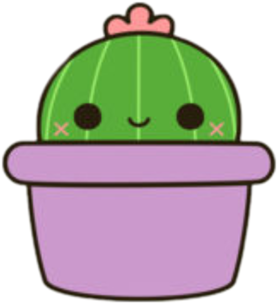 Free Download Cute Stickers Cactus Clipart Cactus Drawing - Cute Cactuses (554x605), Png Download