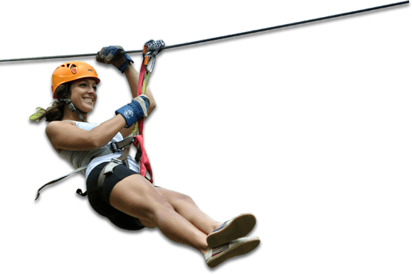 Zip Line Png - Zip Line White Background (579x386), Png Download