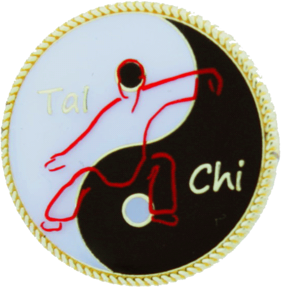 Tai Chi Red Figure Pin - Circle (783x1091), Png Download