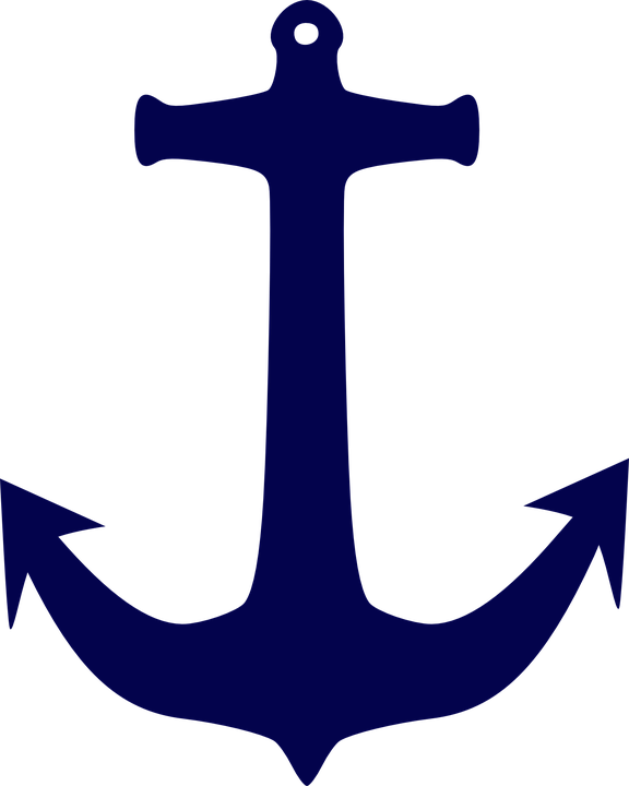 Anchor Clipart Us Marine - Anchor Clip Art (576x720), Png Download