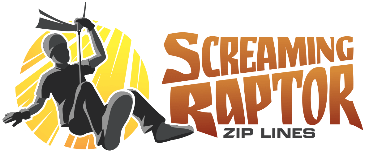 Adventure For All Thrill Levels - Screaming Raptor Zip Lines (1193x500), Png Download