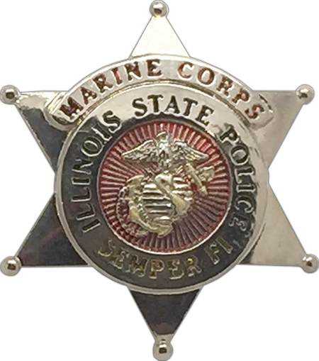 Illinois State Police Star Lapel Pin - Lapel Pin (450x509), Png Download