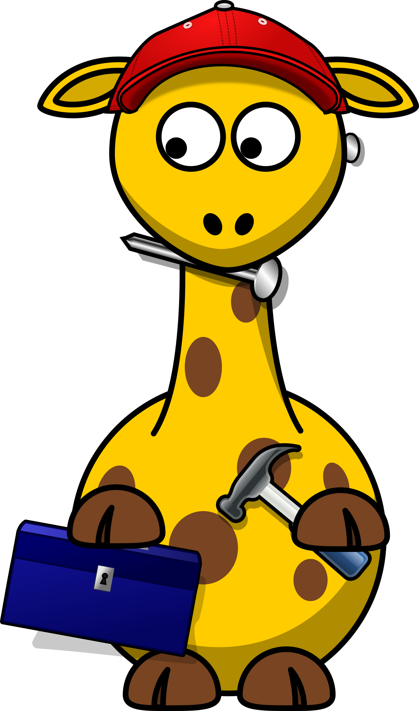This Free Icons Png Design Of Giraffe Secret Agent (1415x2400), Png Download