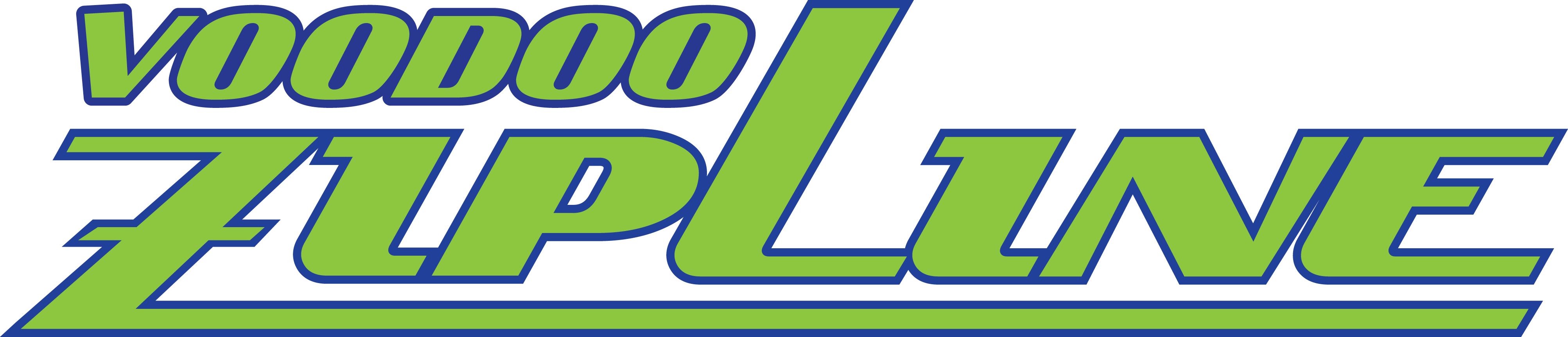Vegas Voodoo Zipline Logo (4010x862), Png Download