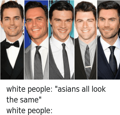 Asian, White People, And White - White Men Look Alike (400x399), Png Download