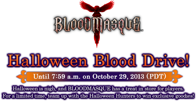 Bloodmasque ™ Halloween Blood Drive Until - Bloodmasque (980x445), Png Download