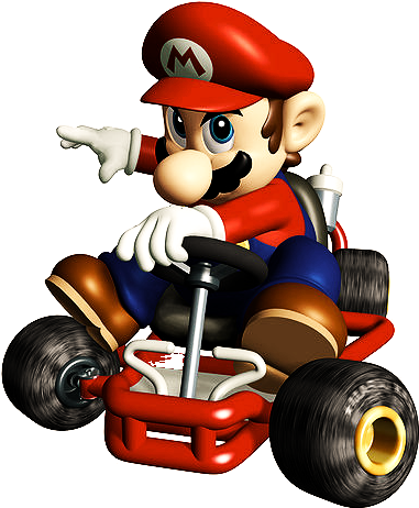 Mario Hd - Mario Kart Super Circuit Mario (397x479), Png Download