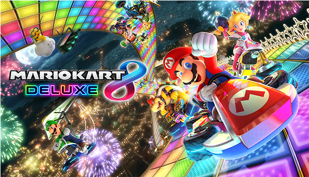 Race Anytime, Anywhere, With Anyone, In Mario Kart - Mario Kart 8 Deluxe Kopen (723x360), Png Download