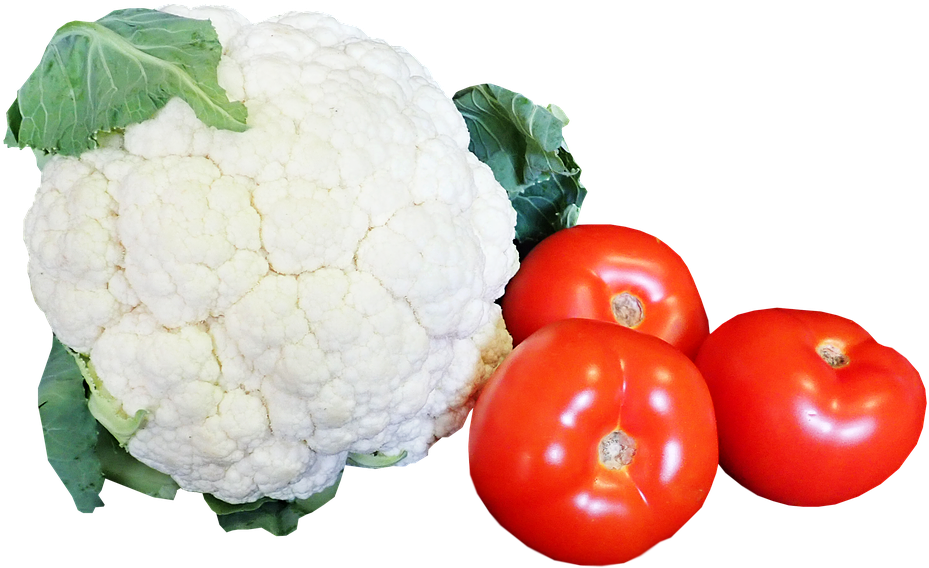 Vegetables, Cauliflower, Tomatoes, Healthy, Food - Cauliflower (960x584), Png Download