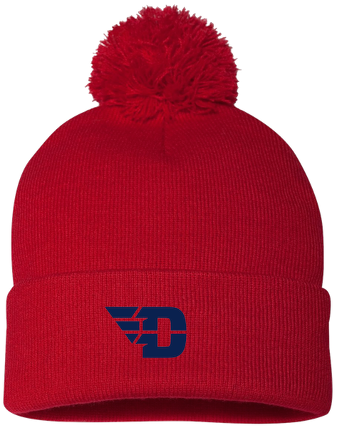 Red Beanie - Molon Labe Rifle Hat. | Men's Pom Pom Knit Cap | Red (473x600), Png Download