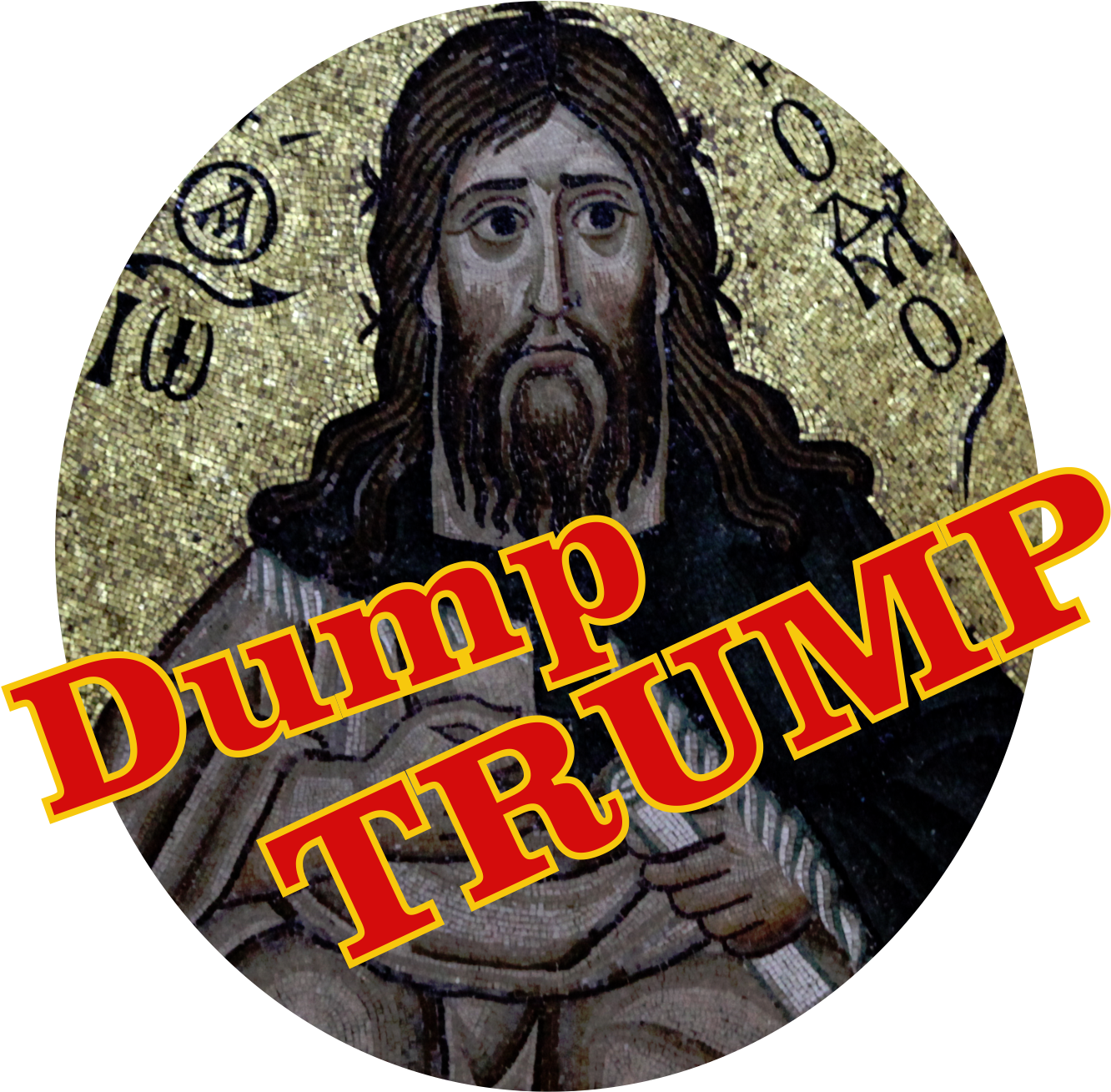 God Told Me Trump Is A Brown Eyed Mullet - Poster (1332x1309), Png Download