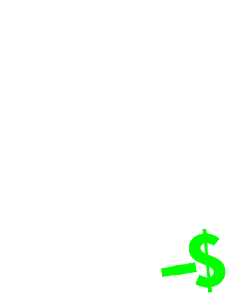 This Free Clipart Png Design Of Dollar Clipart Has (462x598), Png Download
