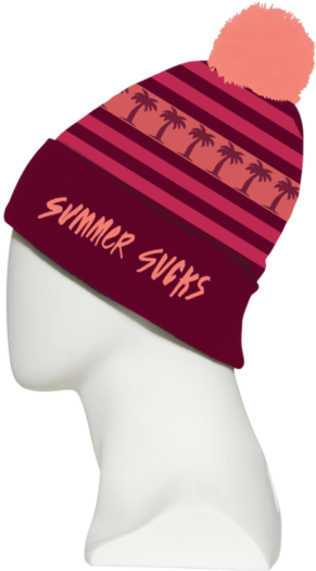 Women's Summer Sucks Beanie - 686 Women's Summer Sucks Beanie Hat, Wine, Os (430x600), Png Download