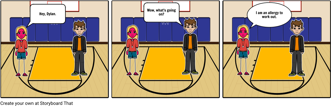 Weak Girl - Storyboard En Español Basket (1164x385), Png Download
