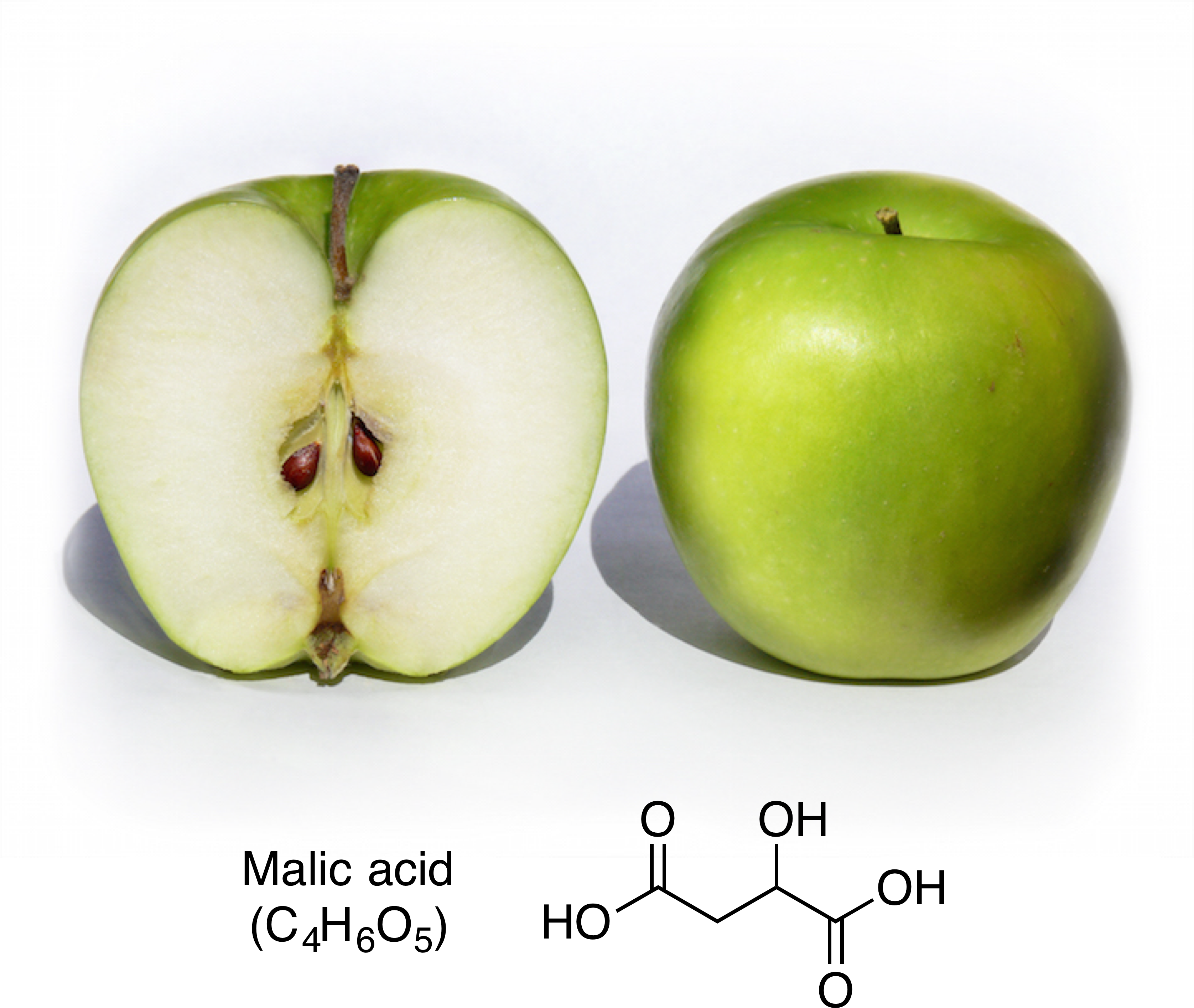 Common Weak Acids - Cross Section Of Fruit (3378x2855), Png Download