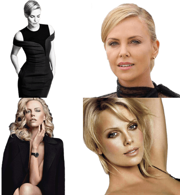 Charlize Theron Sfondo Bianco Neve