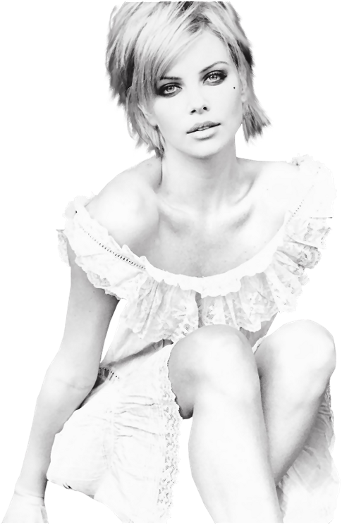 Charlize Theron (485x745), Png Download