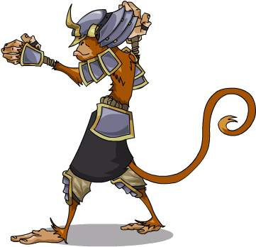 Shogun Monkey - Monkey Shogun (371x353), Png Download