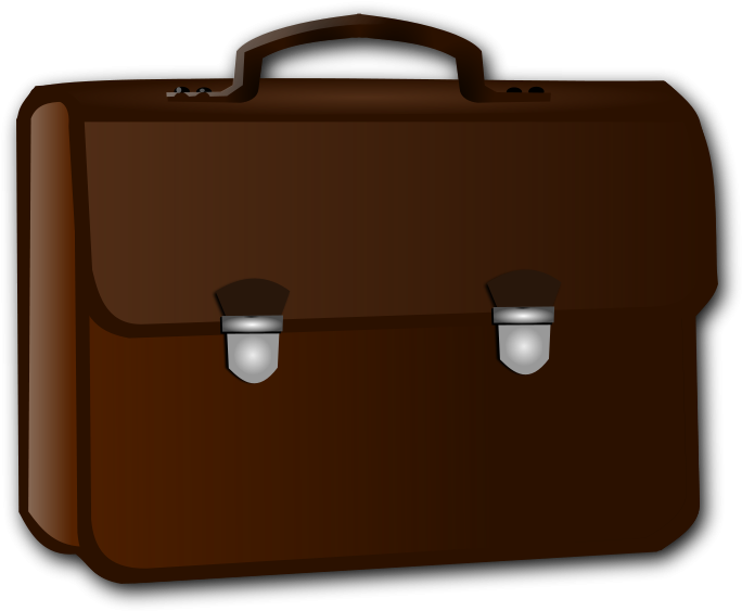Suitcase Clipart Transparent - Briefcase Clipart (800x600), Png Download