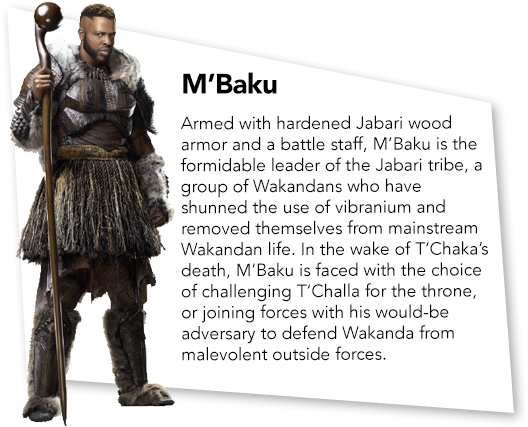 M'baku Character Bio - Black Panther M Baku Suit (608x608), Png Download