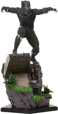Vinyl Marvel Black Panther - Black Panther Iron Studios (541x541), Png Download