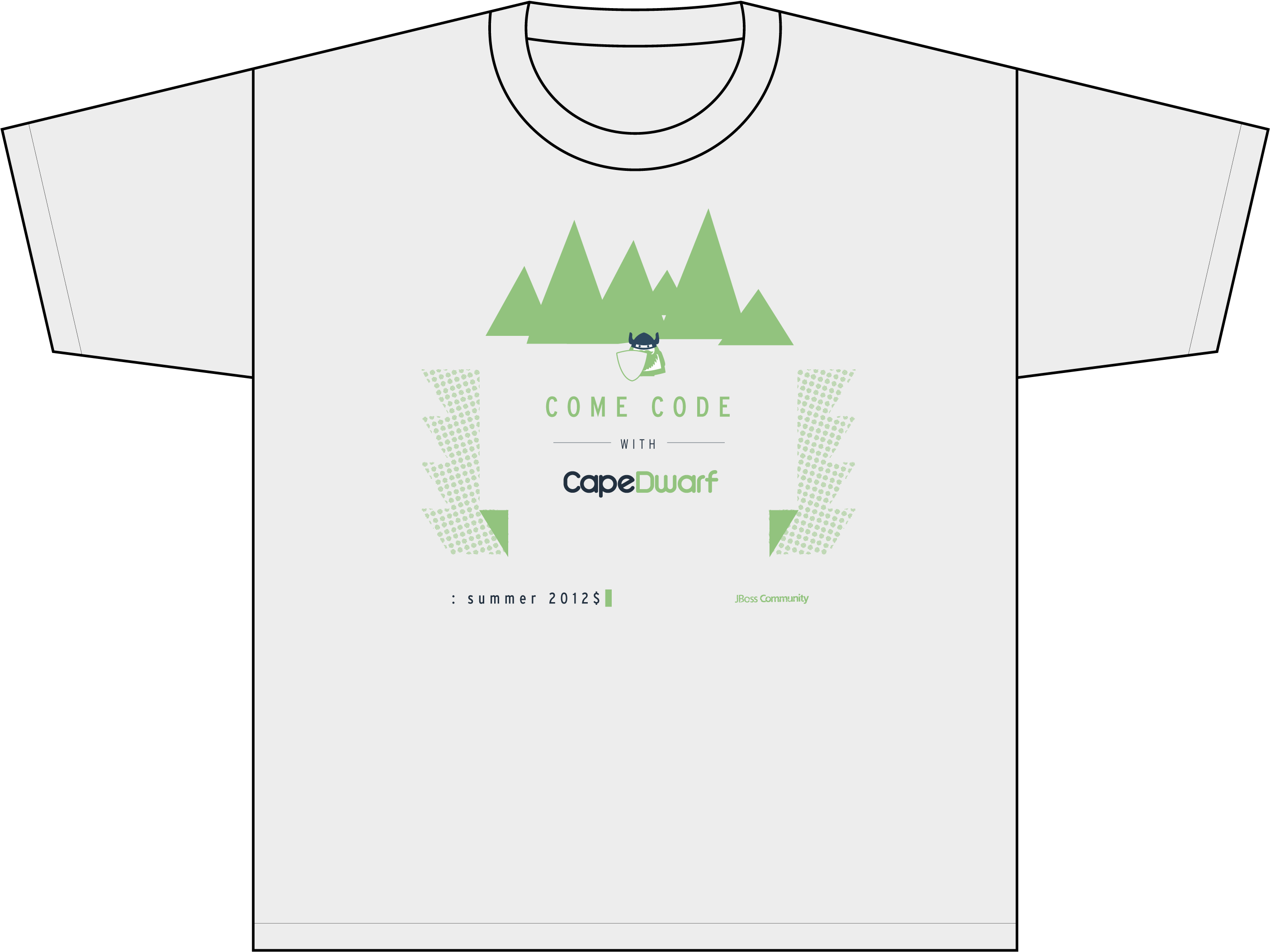 Come Code With Capedwarf R1v4, Mockup - T-shirt (2980x2380), Png Download