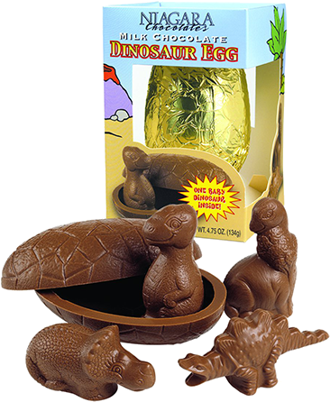 Milk Chocolate Dinosaur "surprise" Egg - Dinosaur Baby Egg Chocolate (500x500), Png Download