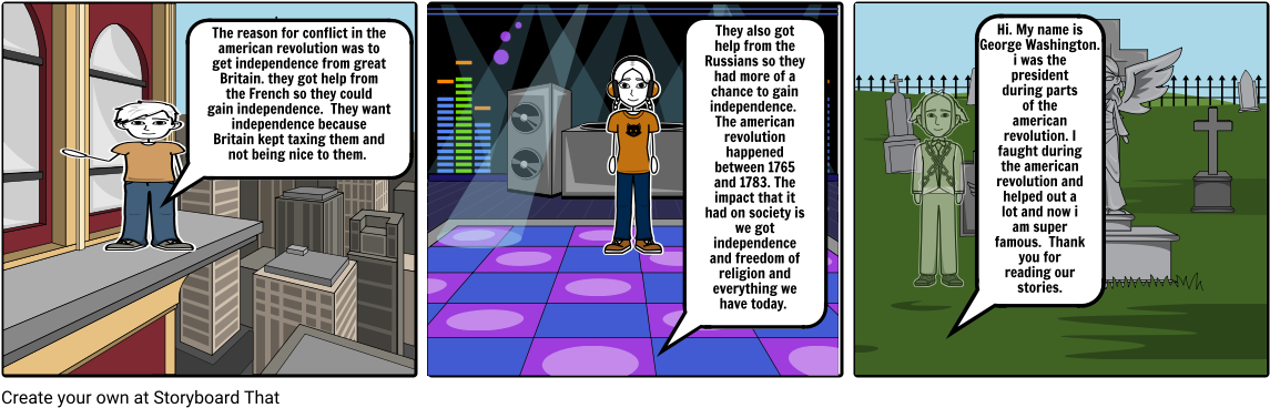 American Revolution - Storyboard (1164x385), Png Download