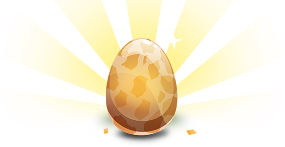 Get Your Dinosaur Eggs - Easter Egg (573x296), Png Download