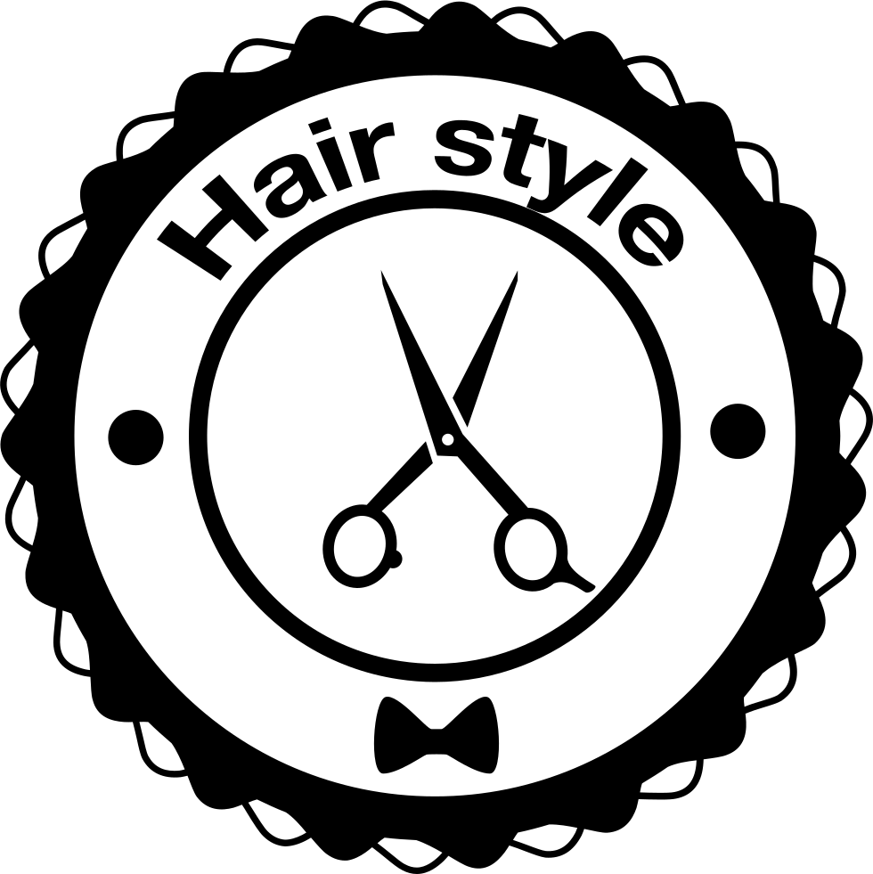 Hair Style Signal Circle With Scissor Comments - Icon Scissors Hairdressing Png (980x981), Png Download