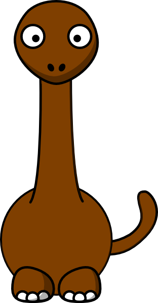 How To Set Use Brown Dinosaur Svg Vector (312x599), Png Download
