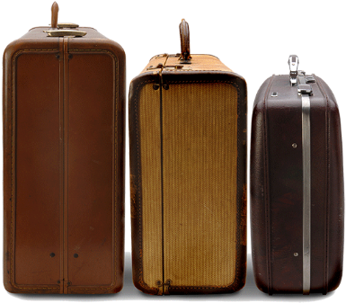 Financial Tips When You Travel - Packing Suitcases (400x336), Png Download